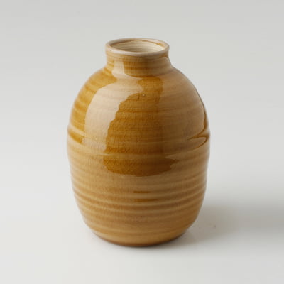 Ochre Narrow Neck Vase HD02