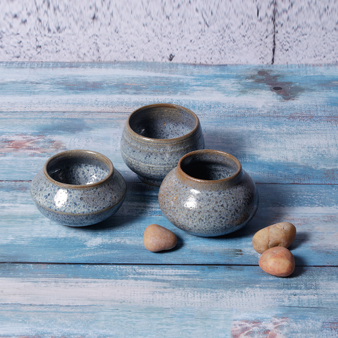 Set of Three Stoneware Bowls DWB37