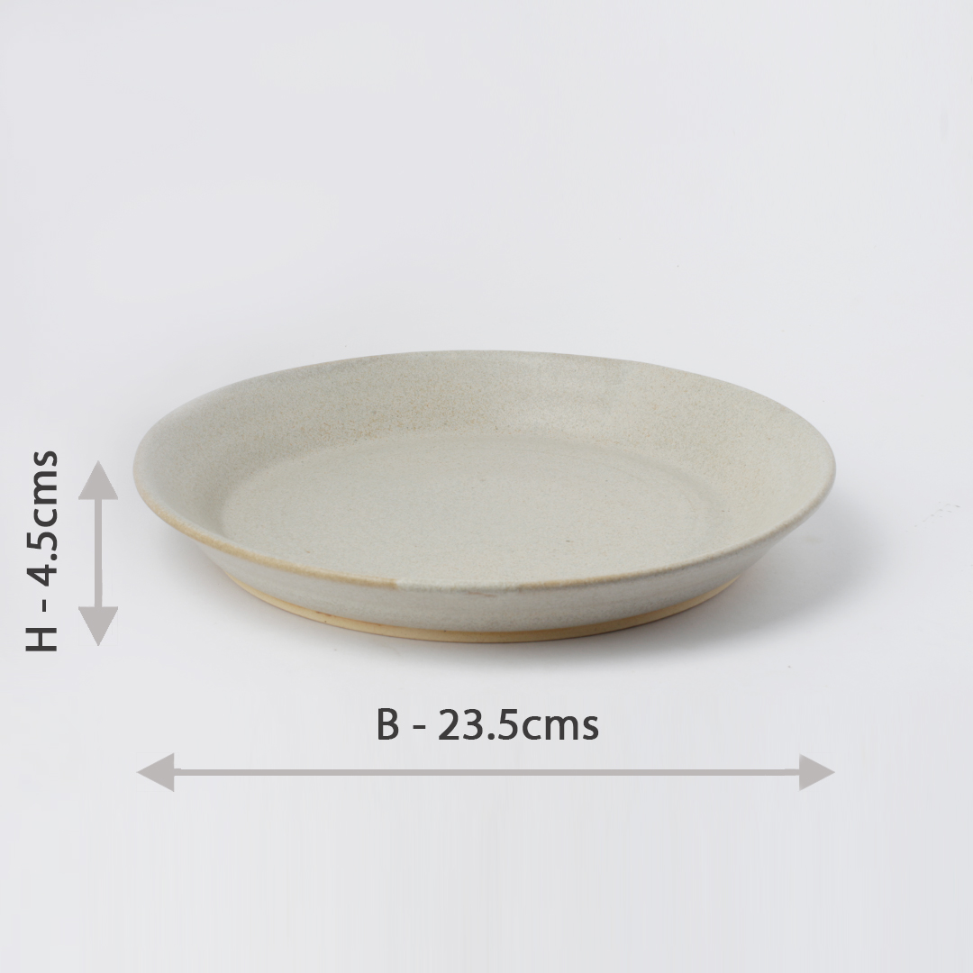 Plain White Plate DWP01