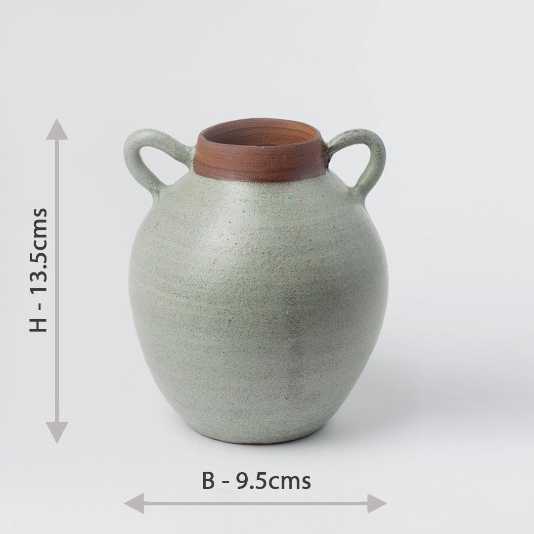 Two-Tone Handled Vases HD40