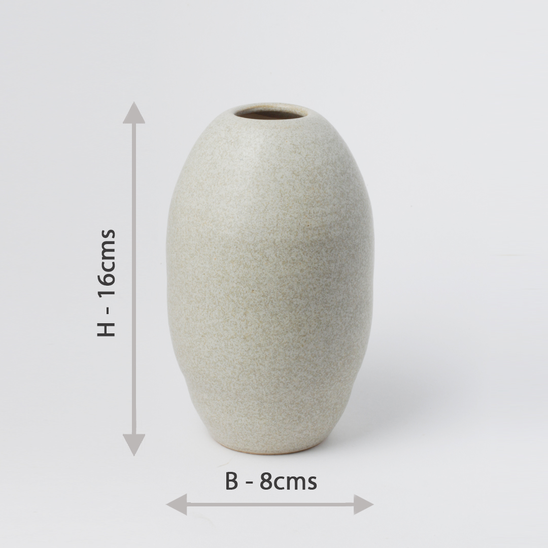 White Vase Canister Style HD41
