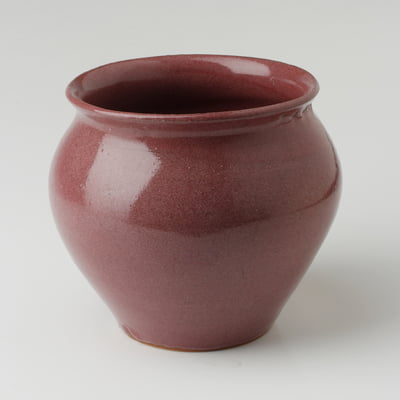 Wine Red wide-mouth pot HD13