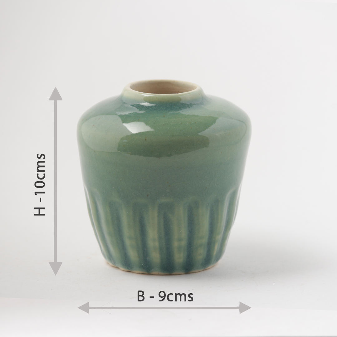 Glossy Sage Green Vase HD62