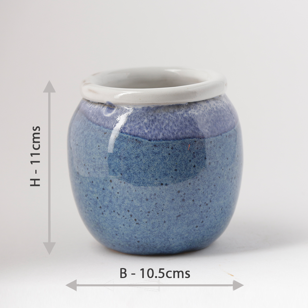 Textured Blue Vase HD56