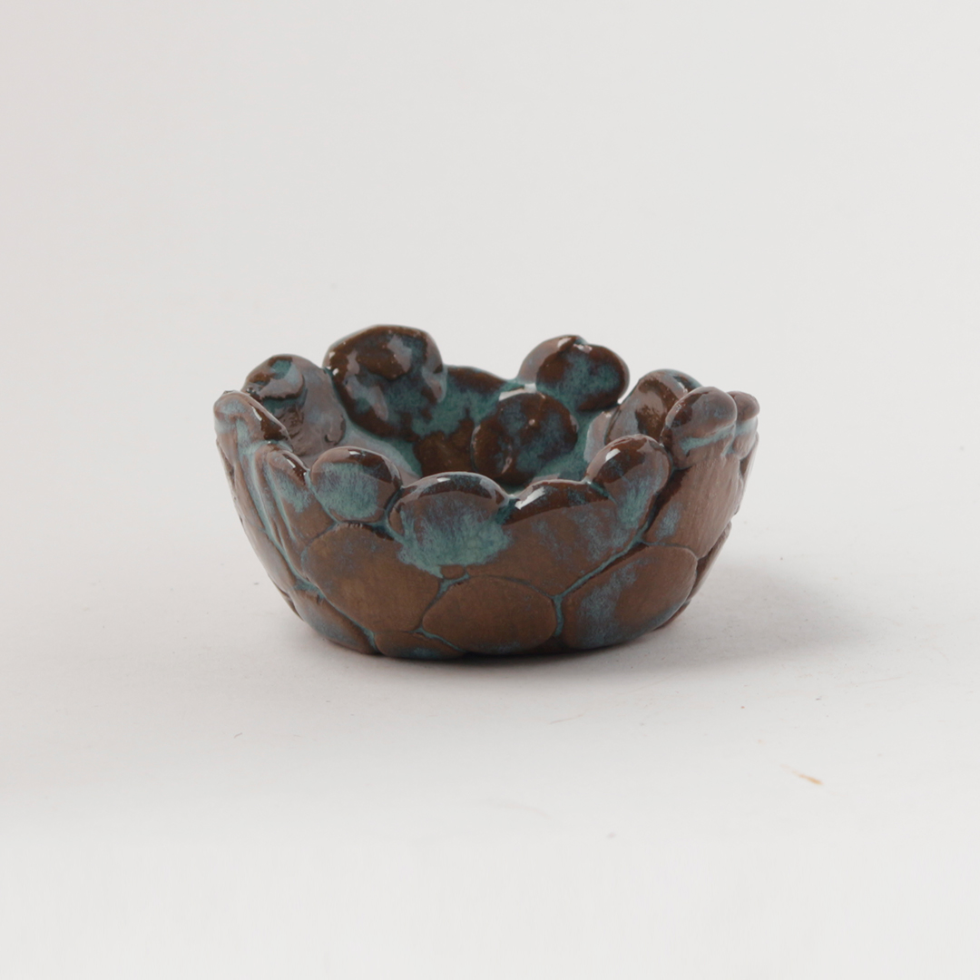 Artistic Blue and Brown Bowl DWB36