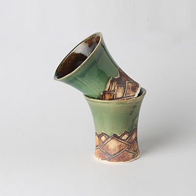 Emerald geometry Mug - Set of 2 DWS26