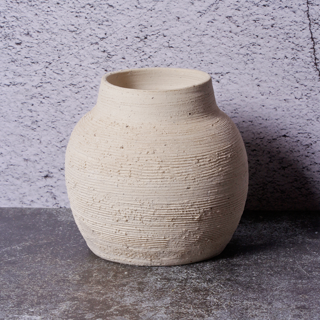 Textured Dual Cream Vases HD51
