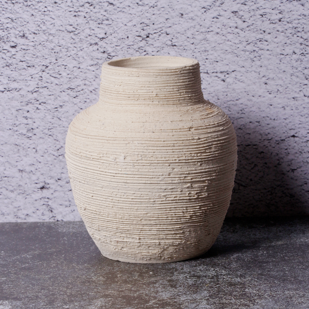 Textured Dual Cream Vases HD51