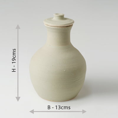 Beige Canister Vase HD19