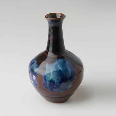 Ocean colored Narrow-necked vase HD21