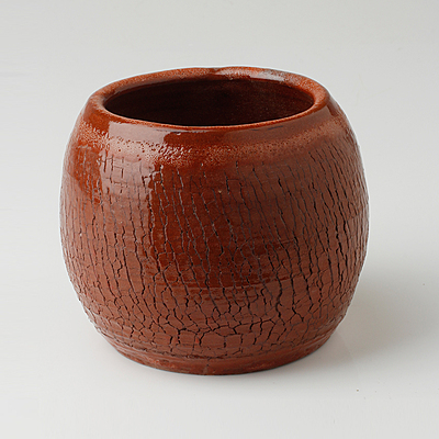 Bowl-Style Brown Vase HD34