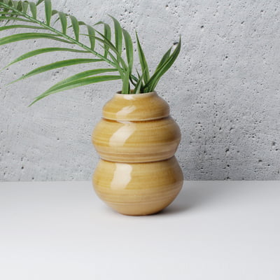 Ochre Bubble Vase  HD01